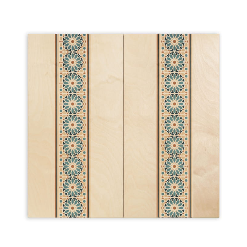 Etnik Tasarımlı El Yapımı Modern Ahşap Tavla Seti