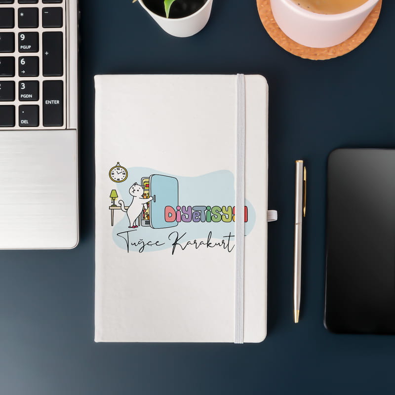 İsim Yazılı Diyetisyene Hediye Eğlenceli Not Defteri