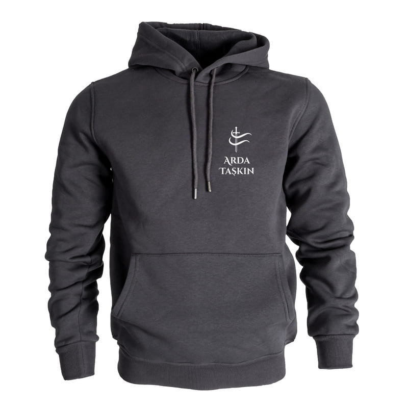 İsim Yazılı Kılıç Tasarımlı kişiye Özel Kapşonlu Sweatshirt