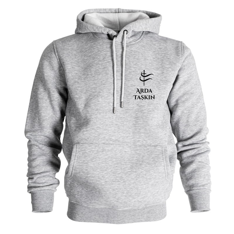 İsim Yazılı Kılıç Tasarımlı kişiye Özel Kapşonlu Sweatshirt