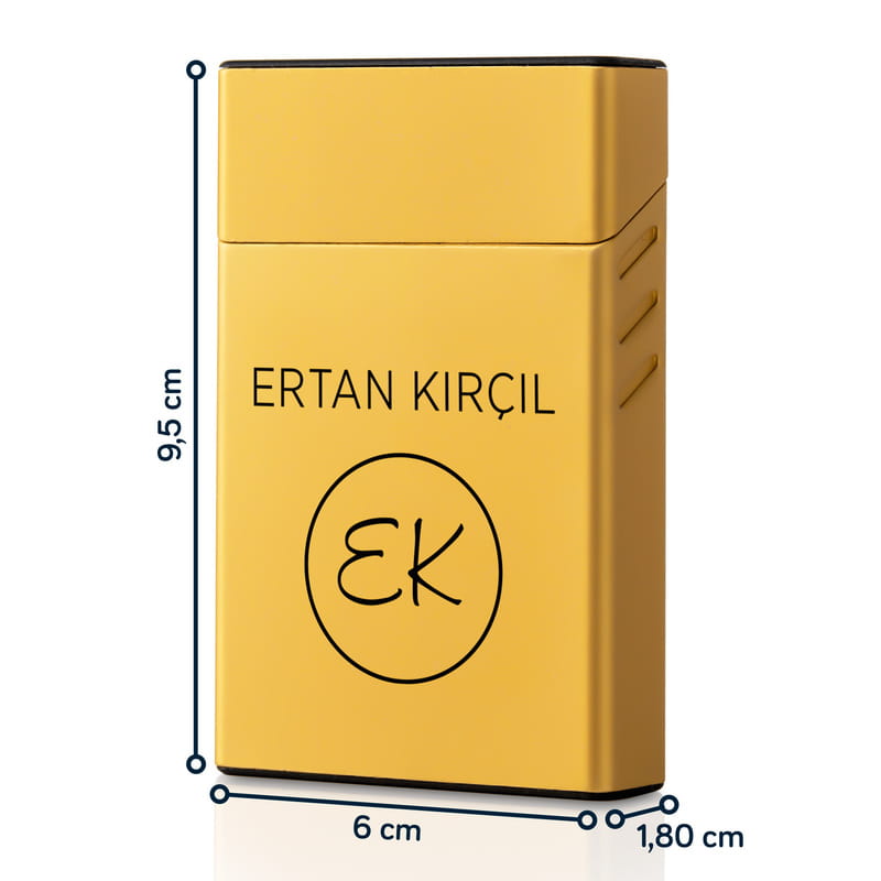İsim Harf Özelleştirmeli Dikey Sigara Kutusu