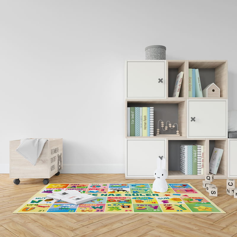 İsme Özel İngilizce Kelime Öğretici Oyun Matı - Bebek Oyun Halısı