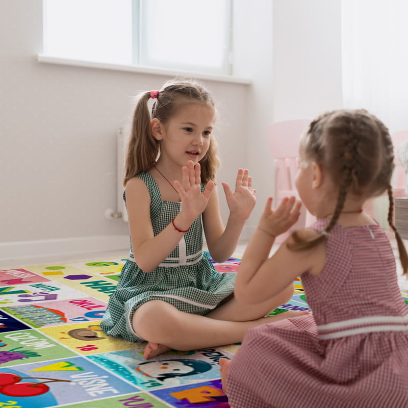 İsme Özel Türkçe Kelime Öğretici Oyun Matı - Bebek Oyun Halısı