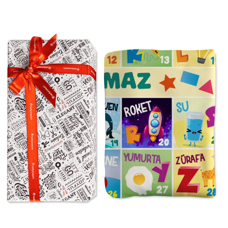 İsme Özel Türkçe Kelime Öğretici Oyun Matı - Bebek Oyun Halısı