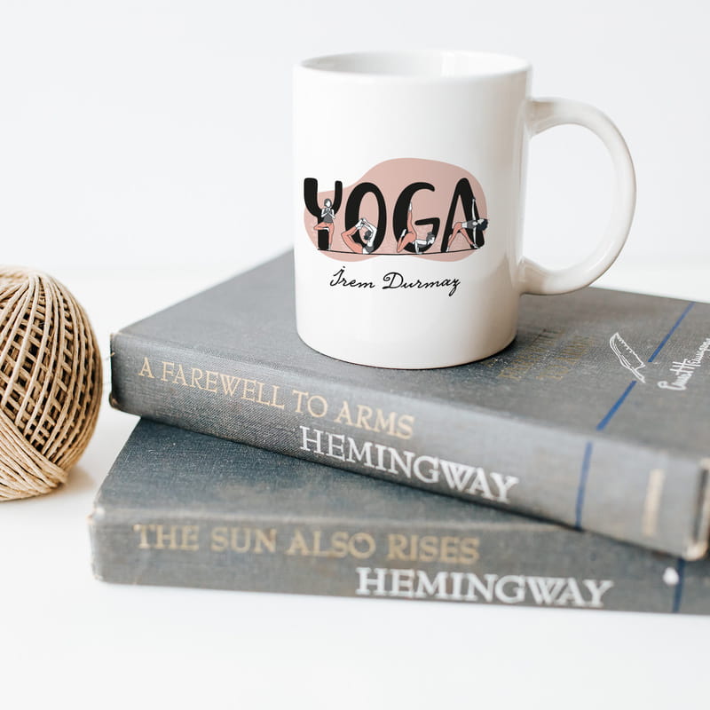 İsme Özel Yoga Eğitmene Hediye Porselen Kupa