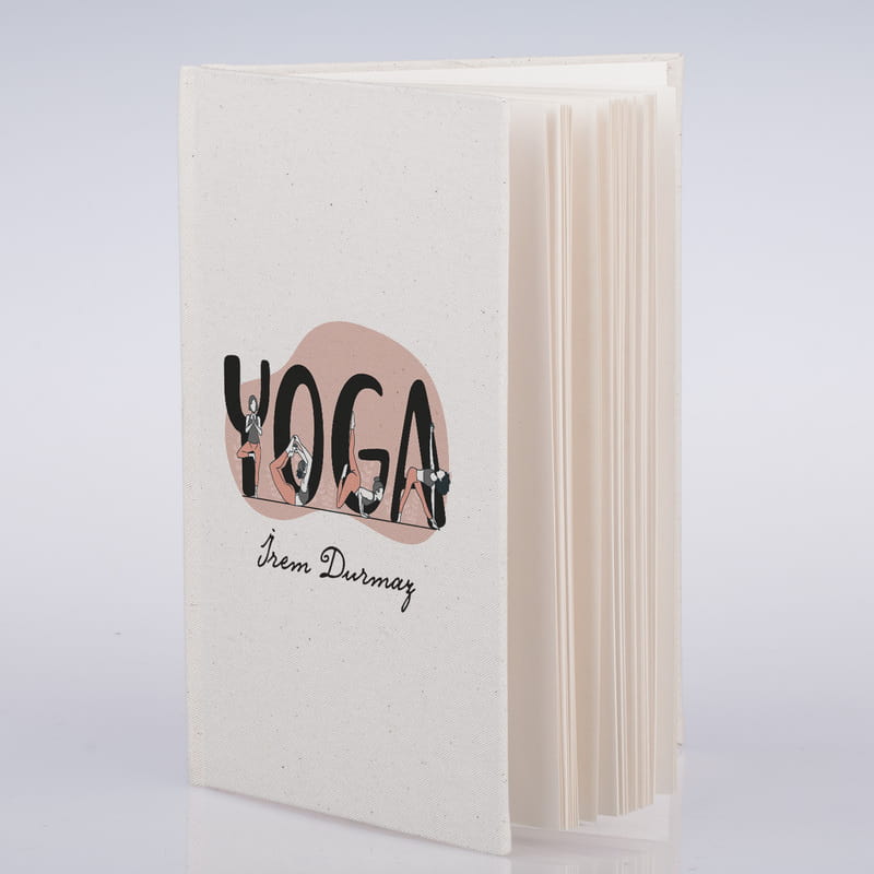 İsme Özel Yoga Eğitmenine Hediye Kanvas Defter