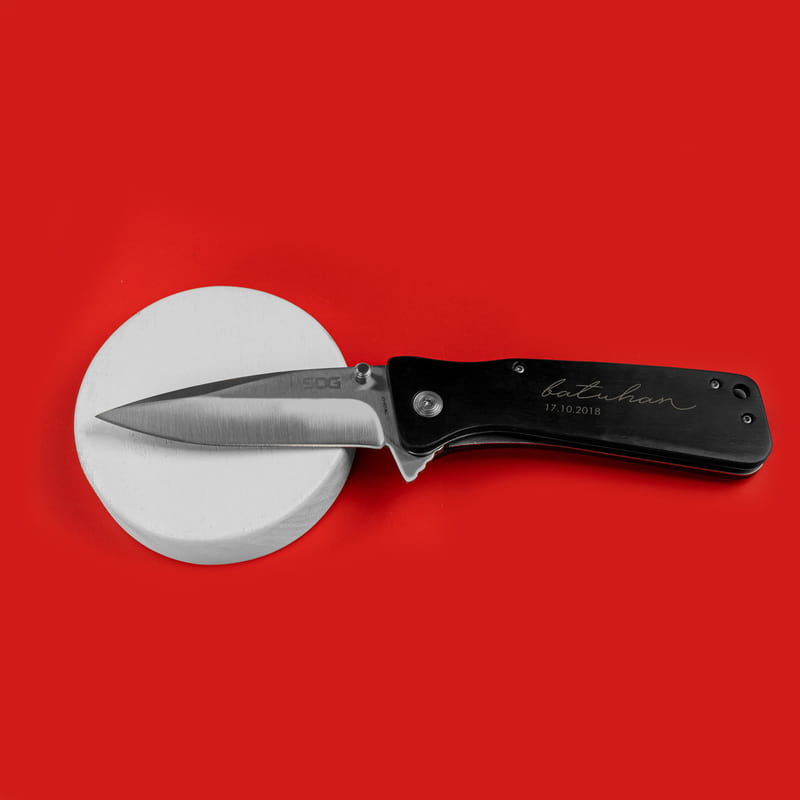 Kamp Severe Hediye Ahşap Saplı Cep Bıçağı