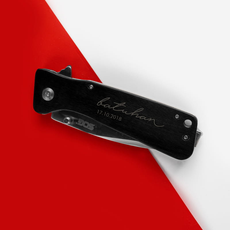 Kamp Severe Hediye Ahşap Saplı Cep Bıçağı