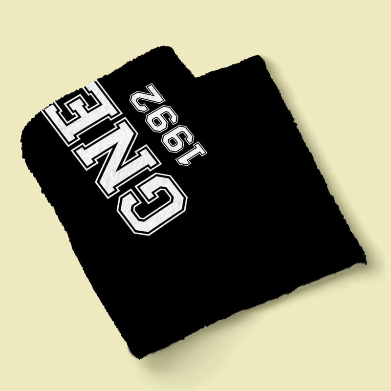 Kişiye Özel Baş Harf ve Tarih Yazılı Plaj Havlusu