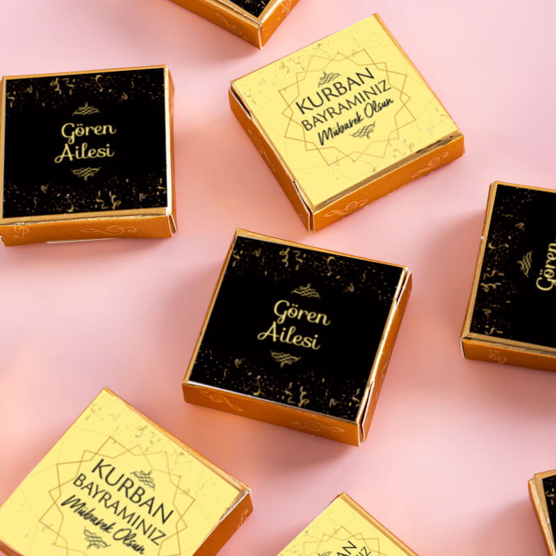 Kişiye Özel Kutlama Mesajlı Bayram Çikolatası