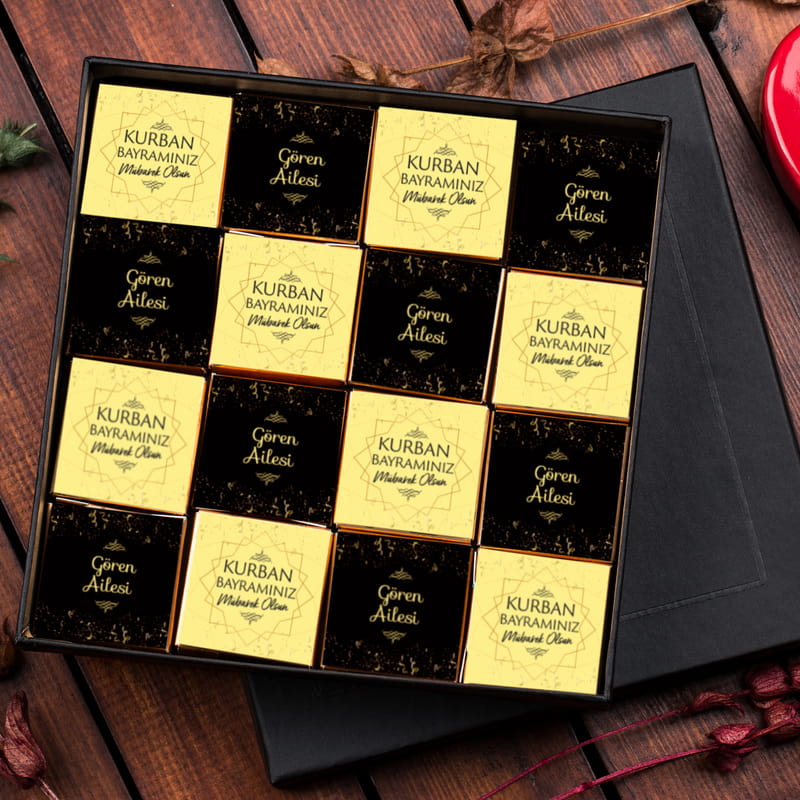 Kişiye Özel Kutlama Mesajlı Bayram Çikolatası