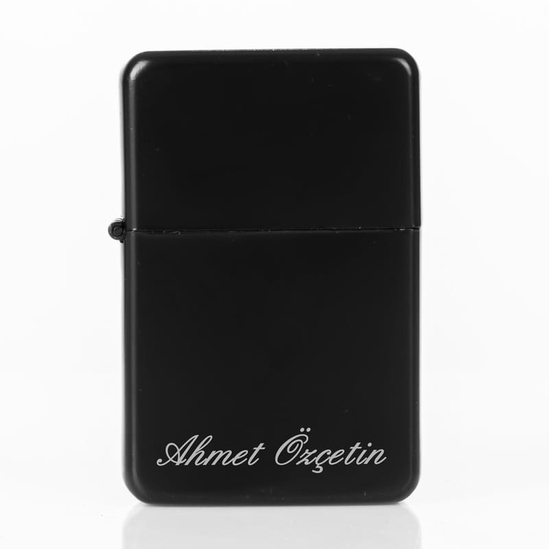 Kişiye Özel El Yazısı Tasarımlı Metal Çakmak Seti