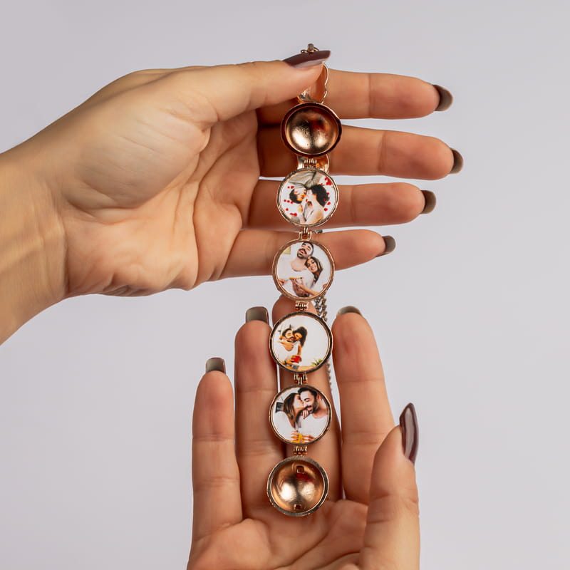 Kişiye Özel Fotoğraf Baskılı Melek Kanatlı Küre Kolye