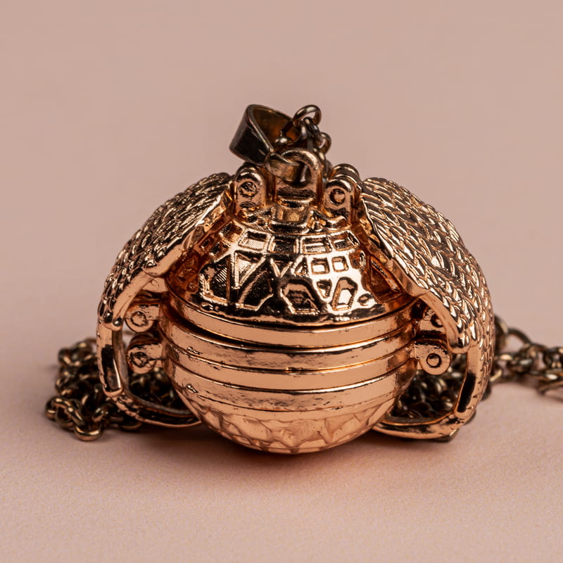 Kişiye Özel Fotoğraf Baskılı Melek Kanatlı Küre Kolye