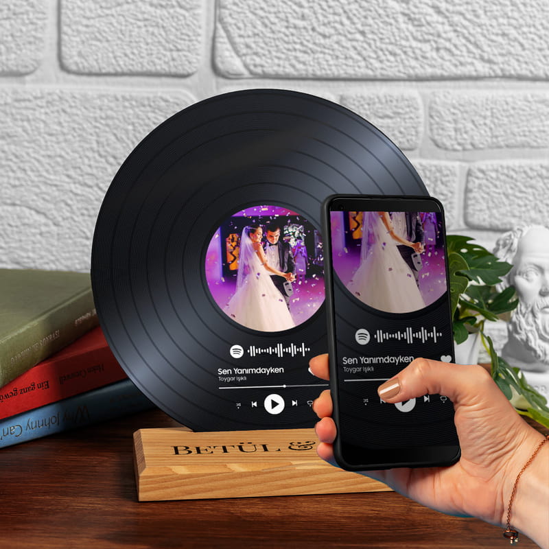 Kişiye Özel İlk Dans Şarkısı Müzik Barkodlu Plak