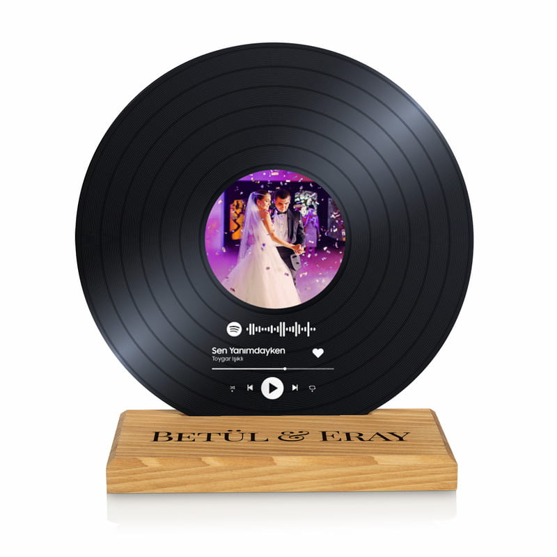 Kişiye Özel İlk Dans Şarkısı Müzik Barkodlu Plak