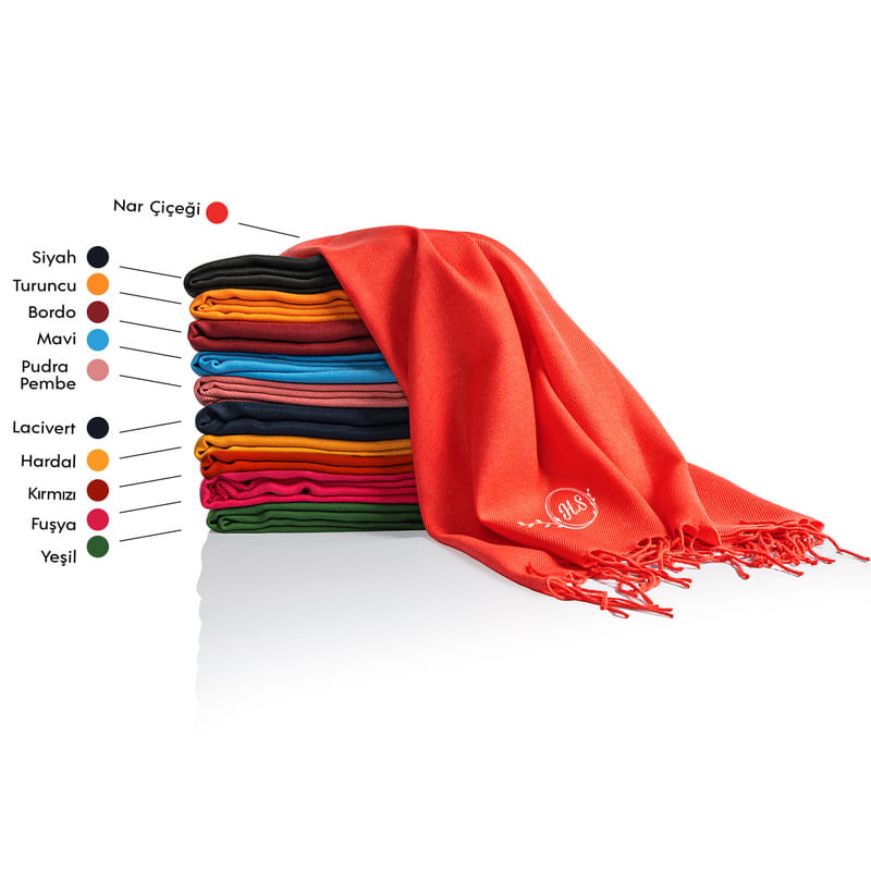 Kişiye Özel Monogram Tasarımlı Şal