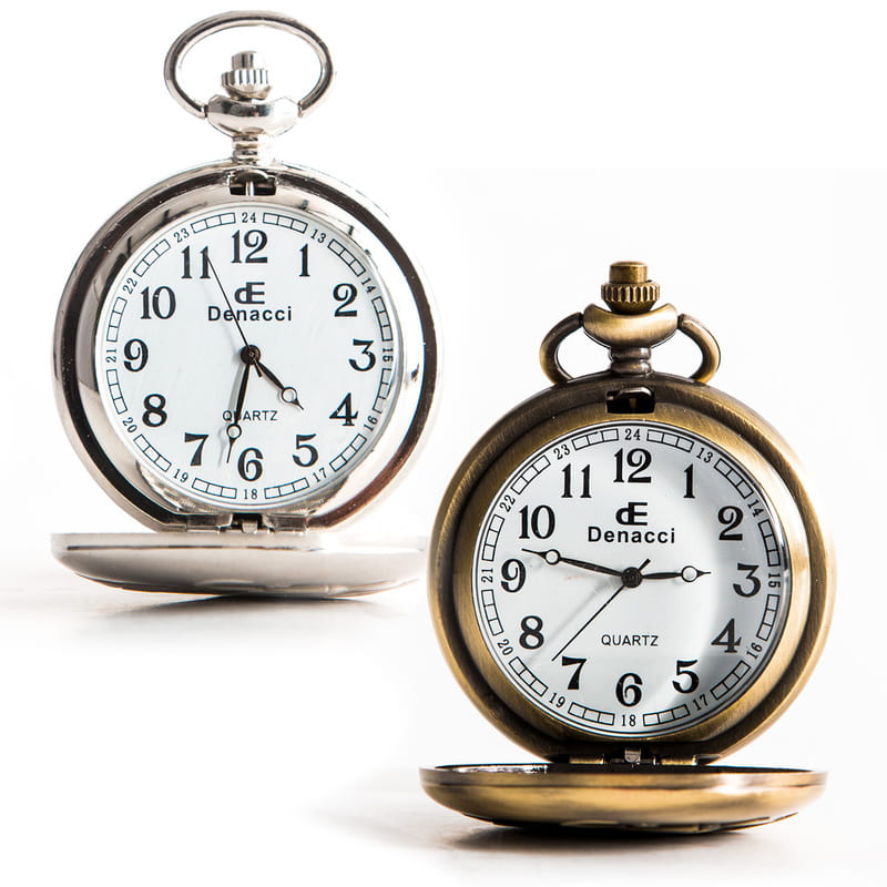 Kişiye Özel Vintage Tasarımlı Köstekli Cep Saati