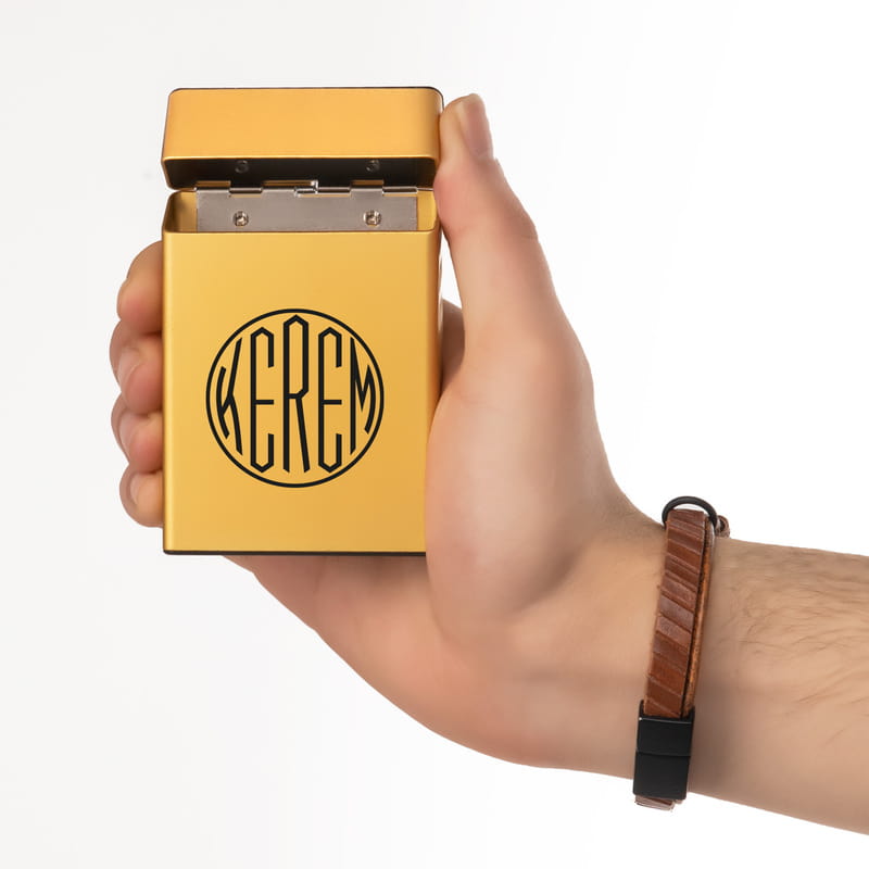 Monogram Tasarımlı Kişiye Özel Sigara Kutusu