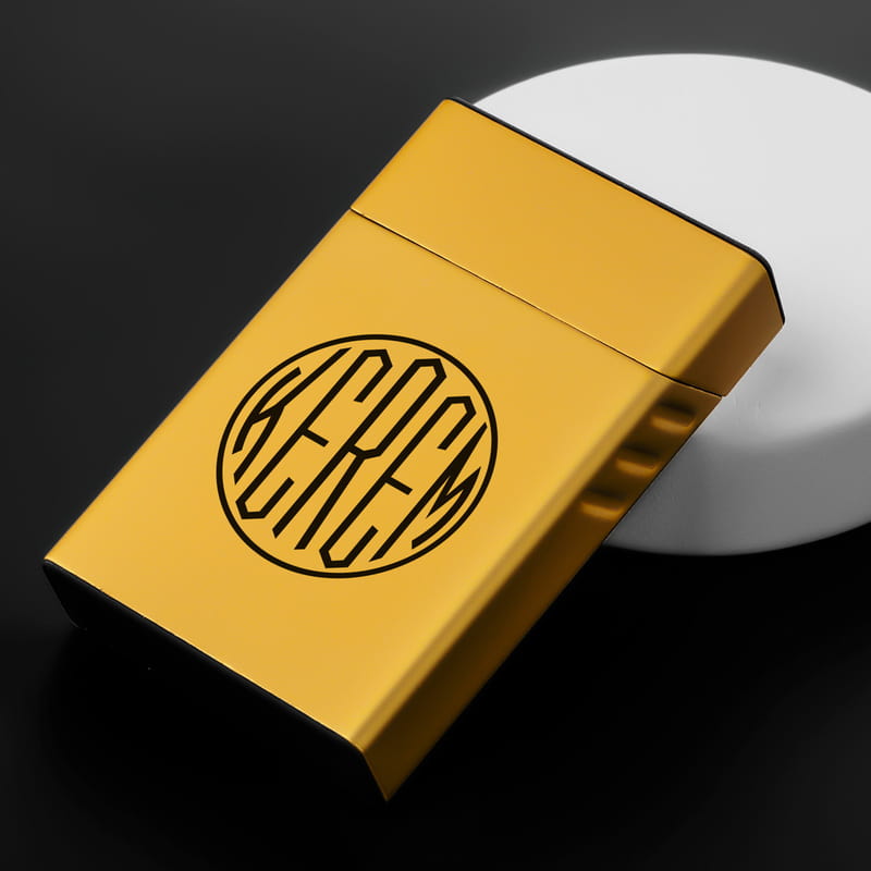 Monogram Tasarımlı Kişiye Özel Sigara Kutusu