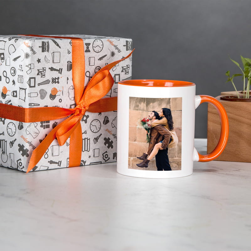 Mr. & Mrs. Tasarımlı Fotoğraf Baskılı 2'li Renkli Kupa Seti