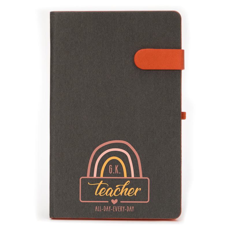 Öğretmenler Günü Hediyesi Kişiye Özel Renkli Not Defteri