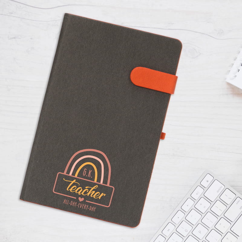 Öğretmenler Günü Hediyesi Kişiye Özel Renkli Not Defteri