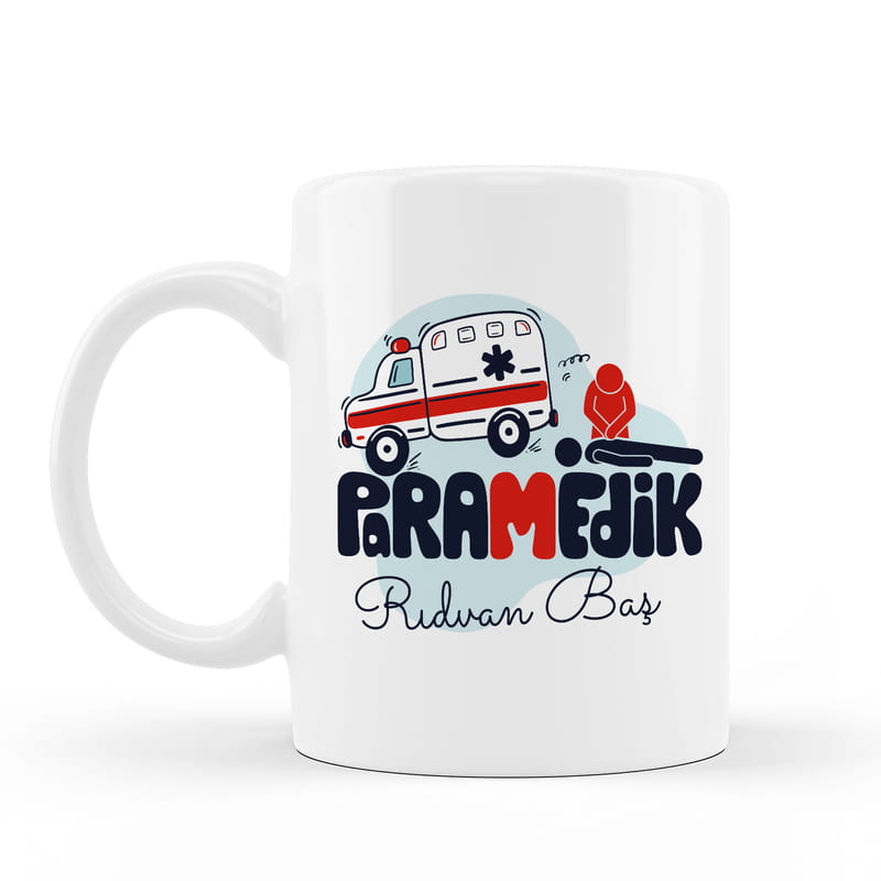 Paramedik Arkadaşa Özel Porselen Kahve Kupası