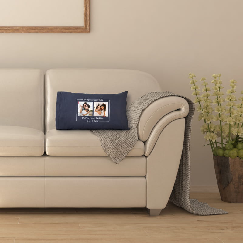 Sevgiliye Hediye 10 Years Challenge Fotoğraf Baskılı Yastık