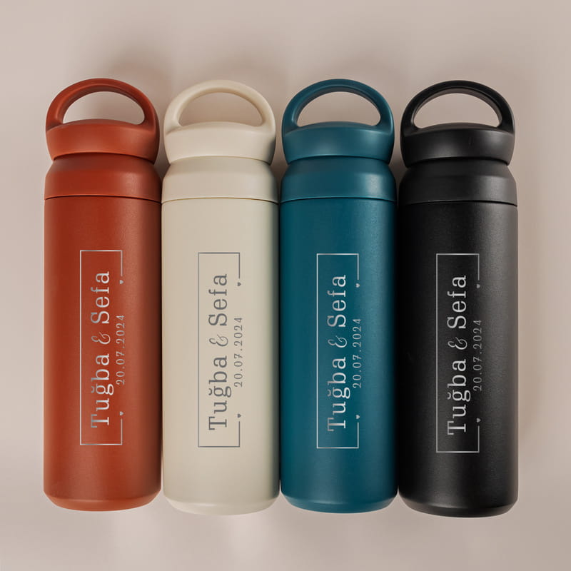 Sevgiliye Hediye Kişiye Özel Çelik Termos - 500 ml Mug Termos