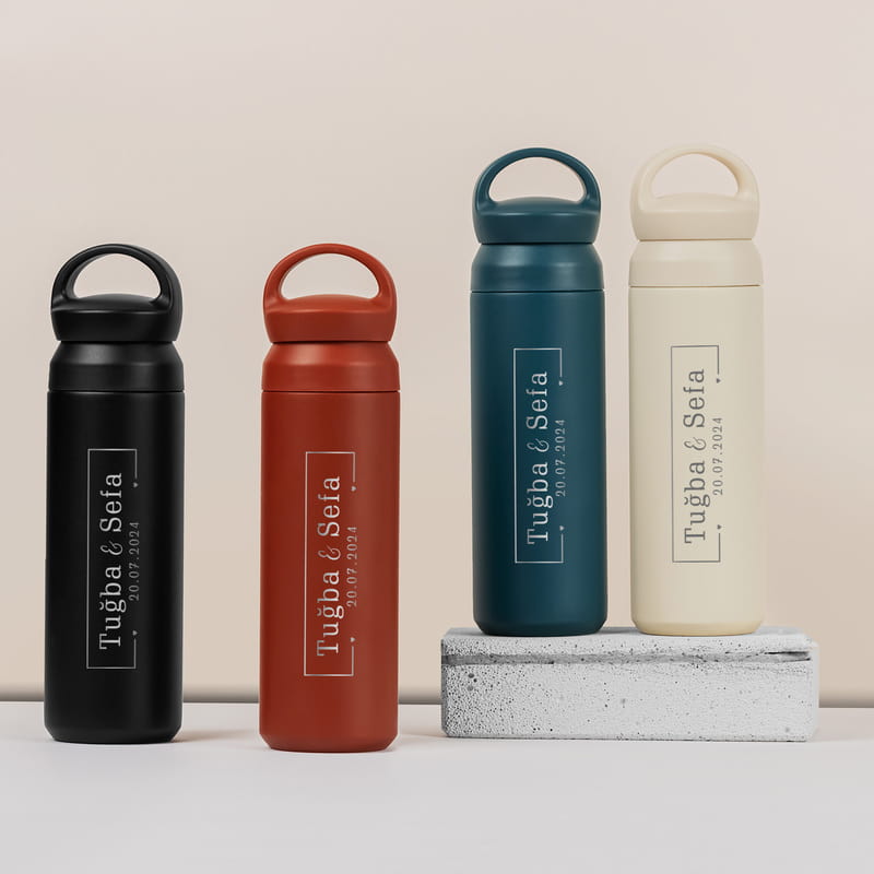 Sevgiliye Hediye Kişiye Özel Çelik Termos - 500 ml Mug Termos