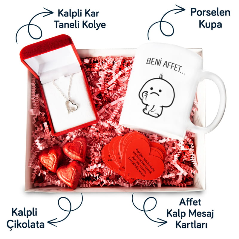 Sevgiliye Özür Dilerim Temalı Hediye Seti