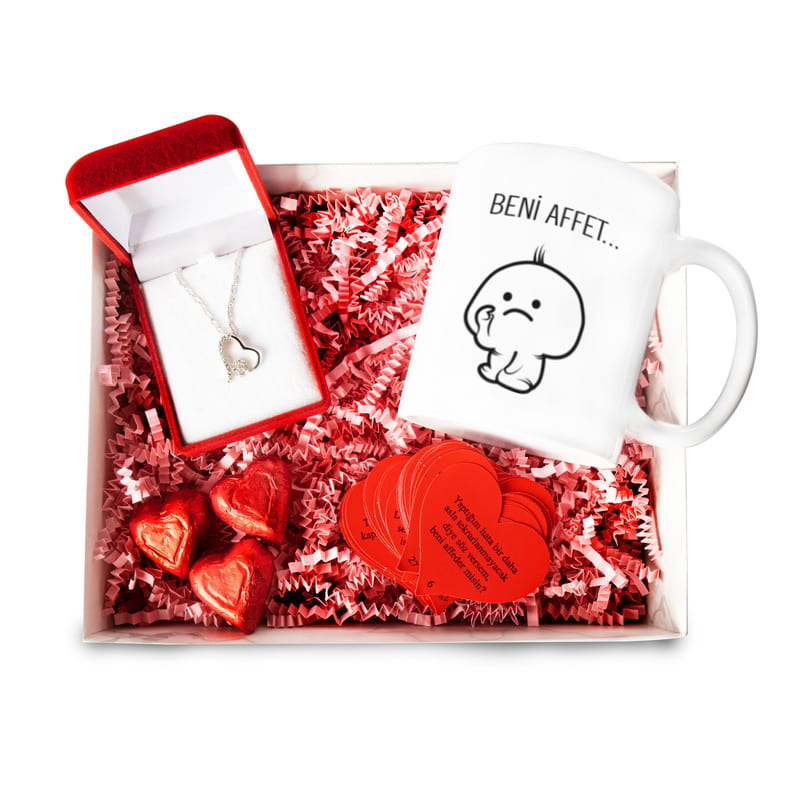 Sevgiliye Özür Dilerim Temalı Hediye Seti