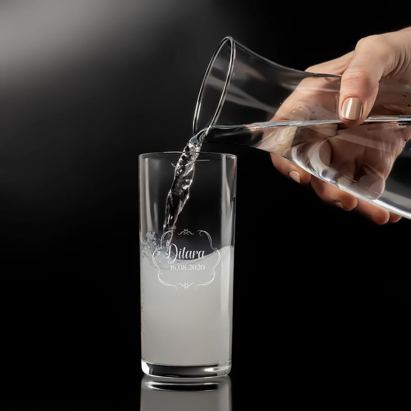 Yıldönümü Hediyesi Gold Seri Karaflı Rakı Seti