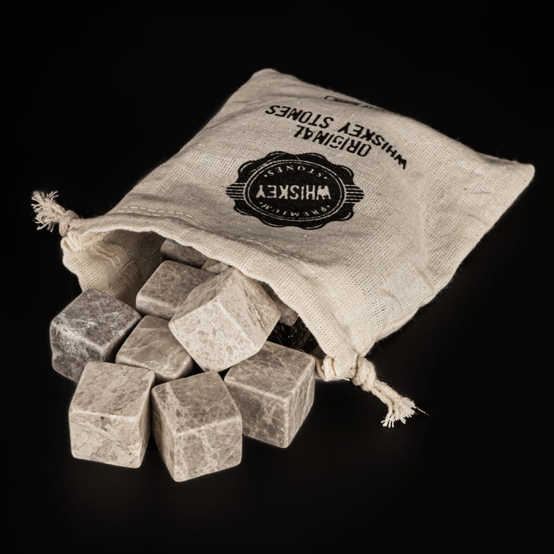 Açık Gri Viski Soğutma Taşı - Viski Soğutucu Taş