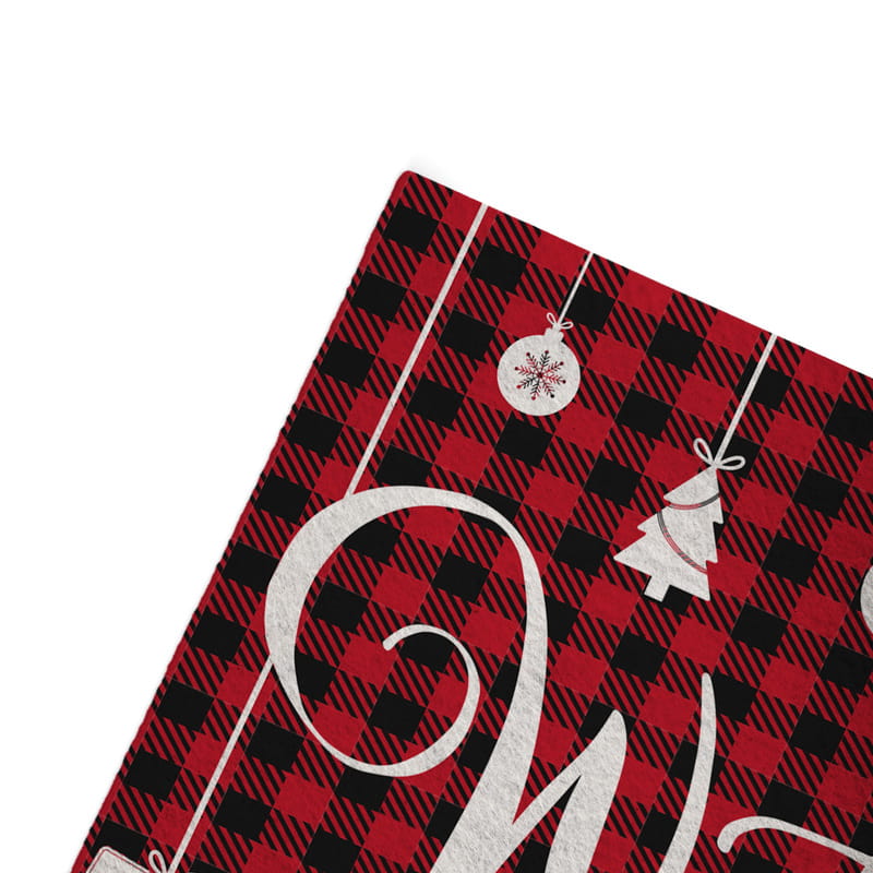 Aile İsmi Yazılı Welcome Kapı Önü Paspas