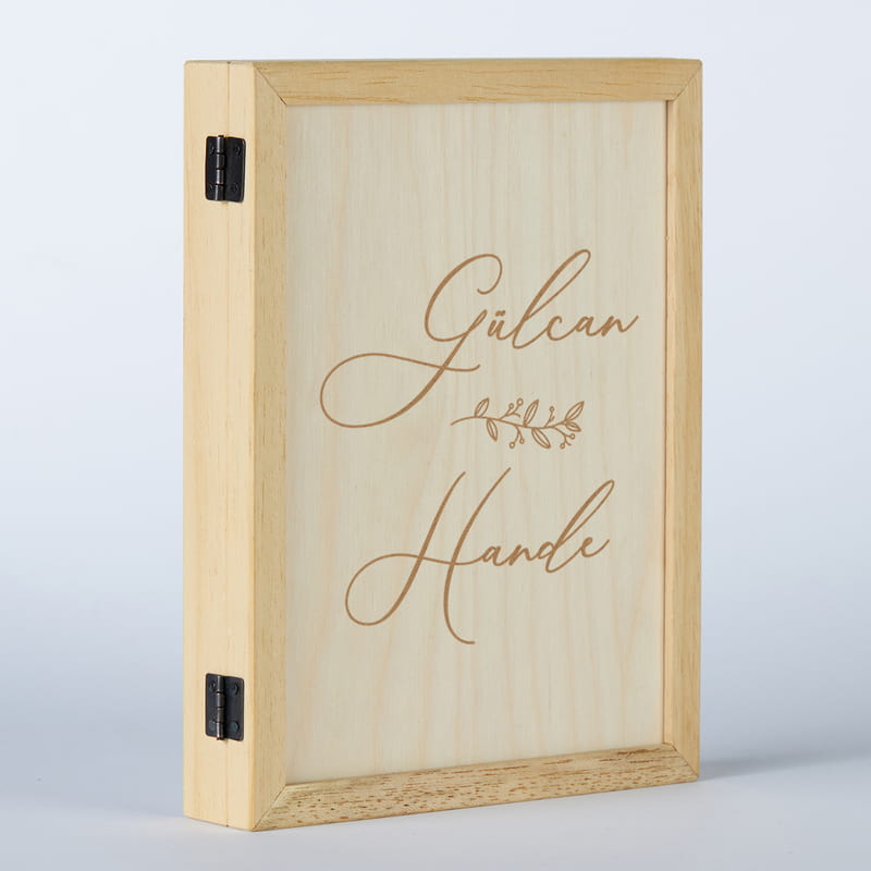 Canım Anneme Ahşap Çerçeve - Fotoğraflı Ahşap Hediye Kutusu