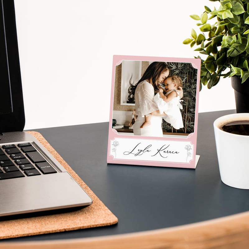 Anneler Günü Hediyesi İsim ve Fotoğraf Baskılı Metal Foto