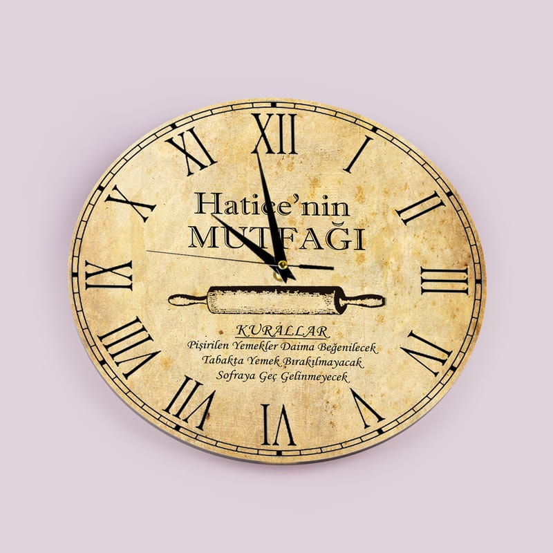 Anneler Gününe Özel Duvar Saati