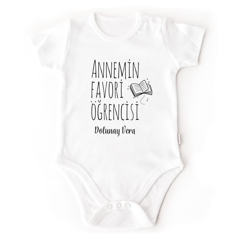 Anneye Öğretmenler Günü Hediyesi Kişiye Özel Esprili Zıbın Body