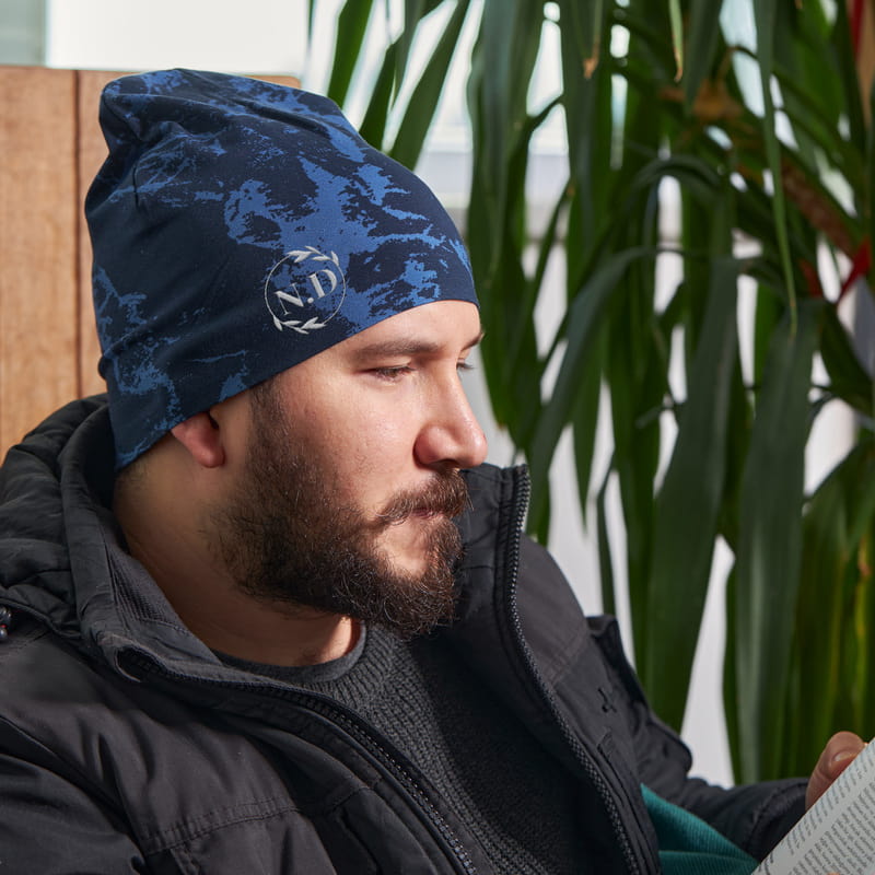 Baş Harf Nakış İşlemeli Bere