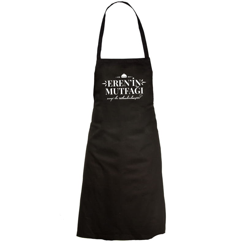 Çiftler İçin İsim Baskılı Mutfak Önlüğü