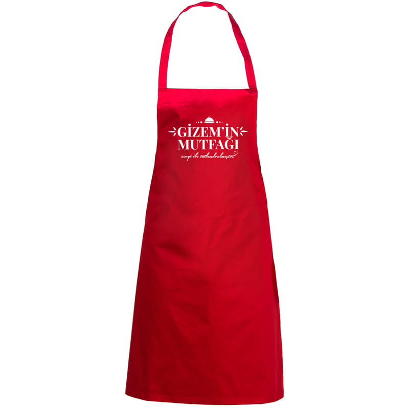 Çiftler İçin İsim Baskılı Mutfak Önlüğü