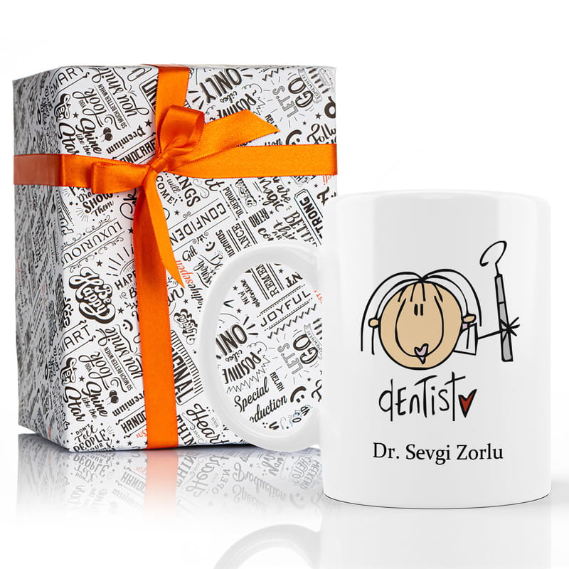 Diş Hekimi Karikatürlü Diş Hekimi Kupası