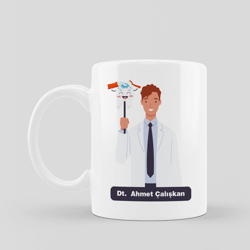 Diş Hekimine Özel Tasarım Kupa