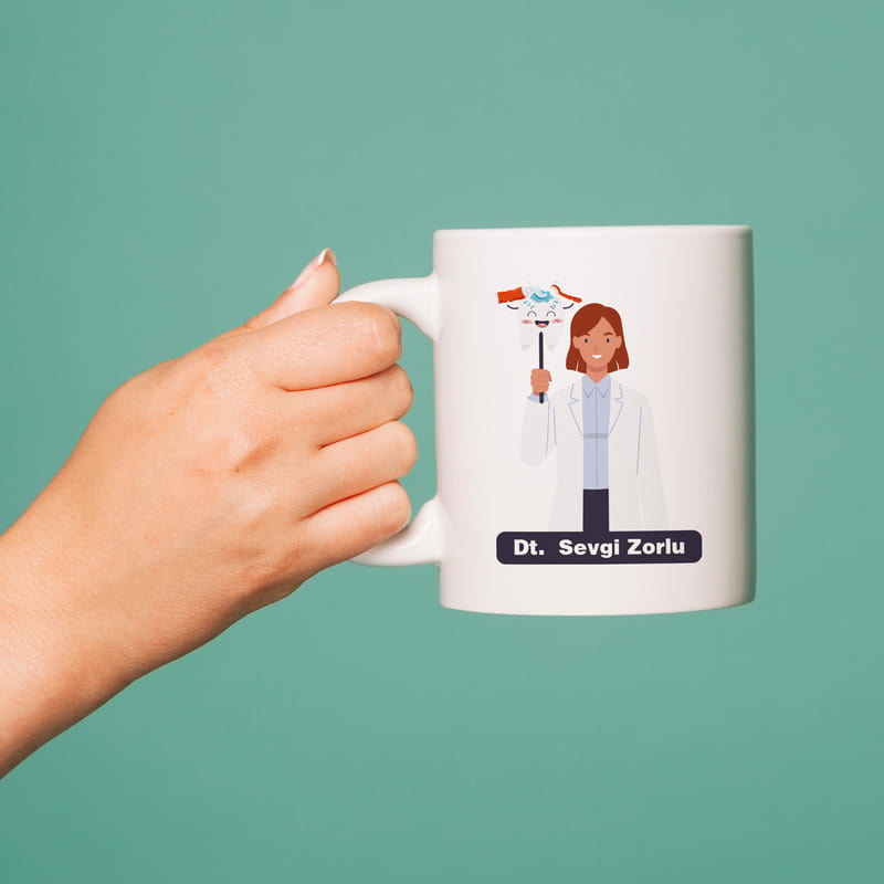 Diş Hekimine Özel Tasarım Kupa