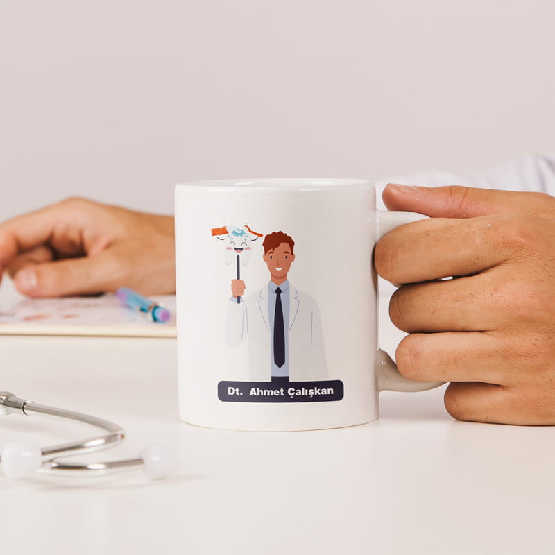 Diş Hekimine Özel Tasarım Kupa
