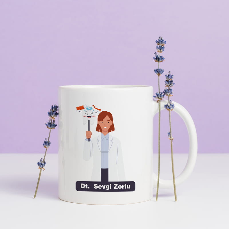 Diş Hekimine Özel Tasarım Kupa