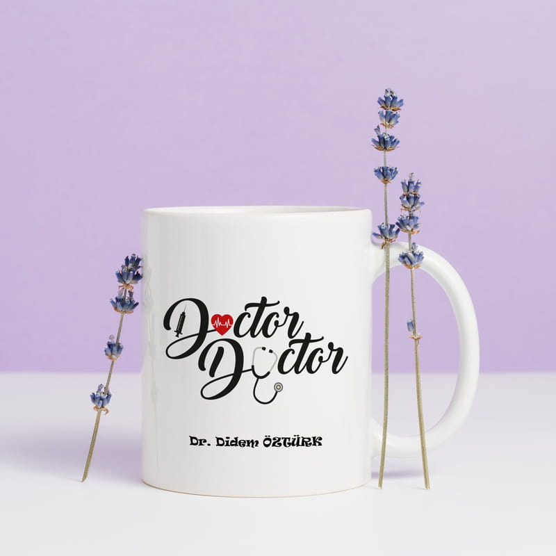 Doktor Tasarımlı Kişiye Özel Kupa