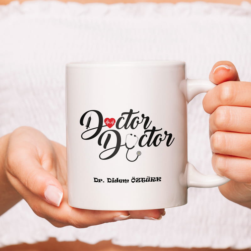 Doktor Tasarımlı Kişiye Özel Kupa
